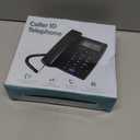 Sangyn Corded Landline Telephone with Caller ID, Loud Ringer Home Phone with Speaker, Redial & Speed Dial, Analog Desk Phone with Adjustable Ringer Volume for Home Office