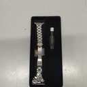 Anlinser Bands Compatible with Apple Watch Band 49mm 46mm 45mm 44mm 42mm, Women Slim Stainless Steel Metal Strap for iWatch Ultra 2 Series 10 9 8 7 6 5 4 3 2 1 SE (Silver)