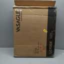 VASAGLE Coat Rack, Coat Stand with 3 Shelves, Hall Tree Free Standing with Hooks for Scarves, Bags, Umbrellas, Steel Frame, Industrial Style, for Entryway, Living Room, Rustic Brown and Black ULCR80X