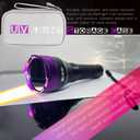365NM UV Blacklight Flashlight, Professional 4-Core High-Intensity Filtered LED, High Capacity of Battery, Ultra-Long Range Beam for Yooperlite Hunting, Scorpions, Pet Urine, Resins, Counterfeit Money