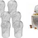 8 Pack Gutter Downspout Guard, 3.5 Inch Adjustable Aluminum Strainer Mesh, Expandable Downspout Filter for Preventing Leaves & Debris Blockage