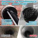 Sealegend 58-Pieces 35-Feet Dryer Vent Cleaner Kit, Dryer Cleaning Tools, Include Omnidirectional Blue Dryer Lint Vacuum Attachment, Dryer Vent Brush, Universal Vacuum & Dryer Adapters