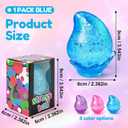 Dream Squishy Drop Stress Balls, Cube Squishies Anxiety Stress Relief Ice Squishy Drop Malt Sugar Balls, Soft Sensory Calming Toys for Kids Teens, Party Favors & Classroom Prizes for Kids - Blue