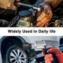 3 x JETECH 1/2 Inch Drive 32mm Standard Impact Socket, Chrome Molybdenum Alloy Steel, Shallow 6-Point Design, Metric