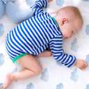 Gllquen Baby Bassinet Sheets 4 Pack, Breathable Cozy Fitted Mattress Sheet, Elastic Travel Crib Fashionable Pattern, Standard Cradle Safe Sheets for Babys Boy Girls 32"x16" (Pigeon)