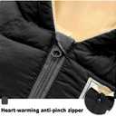 Cute Baby Boys Snowsuit New Born baby girls Winter Coat Toddler Clothes (Black)