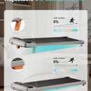 Abonow Walking Pad Under Desk Treadmill for Home Office, Silver Grey | 8% Manual Incline, Remote Control, LED Display, 265 LBS Capacity, 2.5HP Compact Treadmills for Walking Jogging