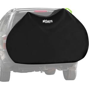 MYDAYS Bike Cover for Transport 2 Bikes, Outdoor Bike Covers for 2 Bikes on Rear Bike Rack, Waterproof Bicycle Rack Covers for 2 Bikes on Car Hitch