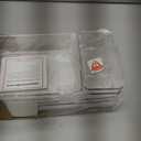 6 Pack Large Clear Plastic Drawer Organizer Trays, Acrylic Kitchen Drawer Organization and Storage Dividers, Non-Slip Storage Bins for Makeup, Kitchen Utensils, Bathroom, Jewelries and Office Desk