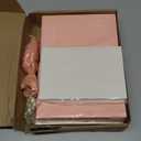 50PCS Pink Customized Quinceanera Invitation Cards with Envelopes 5x7.3 Inch Laser Cut Hollow Rose Pocket with Ribbon invitations for Quincenera Birthday Invite (50PCS Personalized printed)