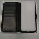 TUCCH Wallet Case for iPhone 16 Pro, [RFID Blocking] [4 Card Slots] TPU Interior Protective Case, Magnetic Folio Shockproof PU Leather Stand Flip Cover Compatible with iPhone 16 Pro, Blue&Brown