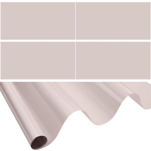 Amylove 4 Pcs Fluorescent Light Covers Classroom Ceiling Panels Light Filters with Backlit Film Material for Office School, 4 x 2 Feet (Khaki,Simple)