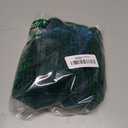 OYOANGLE Women's See Through Top Metallic Mesh Sheer Short Sleeve Rave T-Shirt (Large, Green)