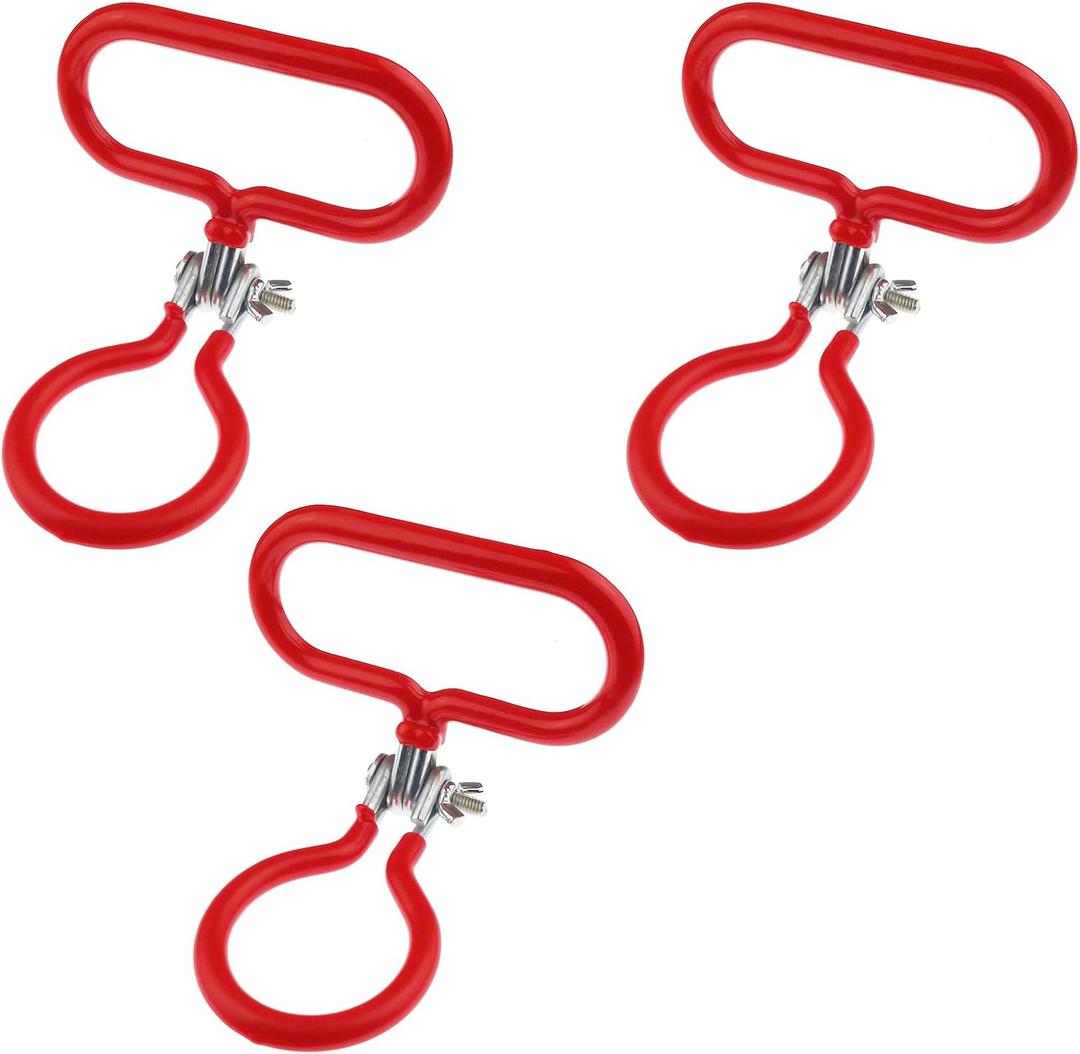 3 Pack Carboy Handle for Smooth Neck 3 Gallon 5 Gallon 6 Gallon 6.5 Gallon Glass Carboys (Red)