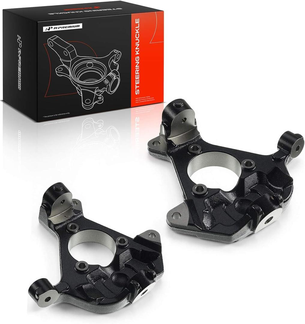A-Premium Set of 2 Front Suspension Steering Knuckle | Compatible with Cadillac Escalade Chevrolet Silverado 1500 Tahoe GMC Sierra 1500 Yukon 1999-2007, Load-Bearing, Precision-Fit, Front Left and Right Side