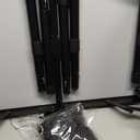 Anbte Folding Camping Table with Storage Net, Pure Black Aluminum 2ft Picnic Table & Folding Table Storage Bag