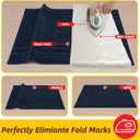 JSEI Entryway Rugs Doormat 32"x48", Non-Slip Dirt Trapper Door Mats Indoor, Washable Absorbent and Stain Resist Welcome Floor Mat for Front Door, Dog Door Mat, Dirty Wet Shoes & Paws, Navy Blue