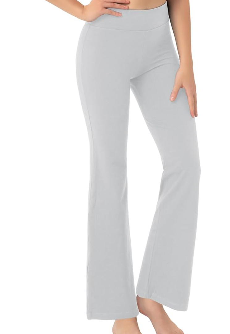 BUBBLELIME 29"/31"/33"/35"/37" 3 Styles Women's High Waist Bootcut Yoga Pants Basic/Side Pockets Tummy Control Workout Flared M