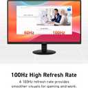 msi PRO MP242LE 24-inch IPS 1920 x 1080 (FHD) Computer Office Monitor, 100Hz, Adaptive Sync, HDMI, DisplayPort, Tilt, 4-Side Slim Bezel 1ms, Black