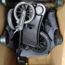 ELEMARA Foldable Wagon Stroller, Stroller Wagon for 2 Kids, Premium All Terrain Wagon for Kids with Removable Canopy, Adjustable Push/Pull Handle, Harnesses, Large Storage Bag, Gray
