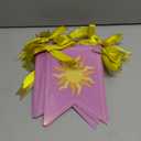 TaoBary Purple Sun Flag Banner Purple Sun Hanging Bunting Banner Flag String Bunting Garland for Wedding Lavender Photo Props Birthday Party Decoration (Fishtail)