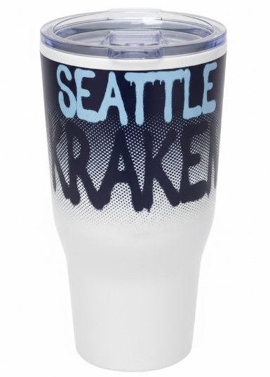 NHL Hockey Team Color Tie Dye Metallic Acrylic Tumbler with Hinged Lid