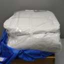 White Bounce House, House with Blower, Inflatable Bouncer, Children's Toy, Sewn Extra Thick Material for Durability