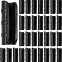 50 PCS Greenhouse Clips 3/4 inch Plastic Greenhouse Clamps 20mm Black ABS Snap Clamp Tube Clip Garden Buildings Tube Clip for Greenhouse Film Sunshade Nets Frame Shelters- Outer  0.95 inner  0.78