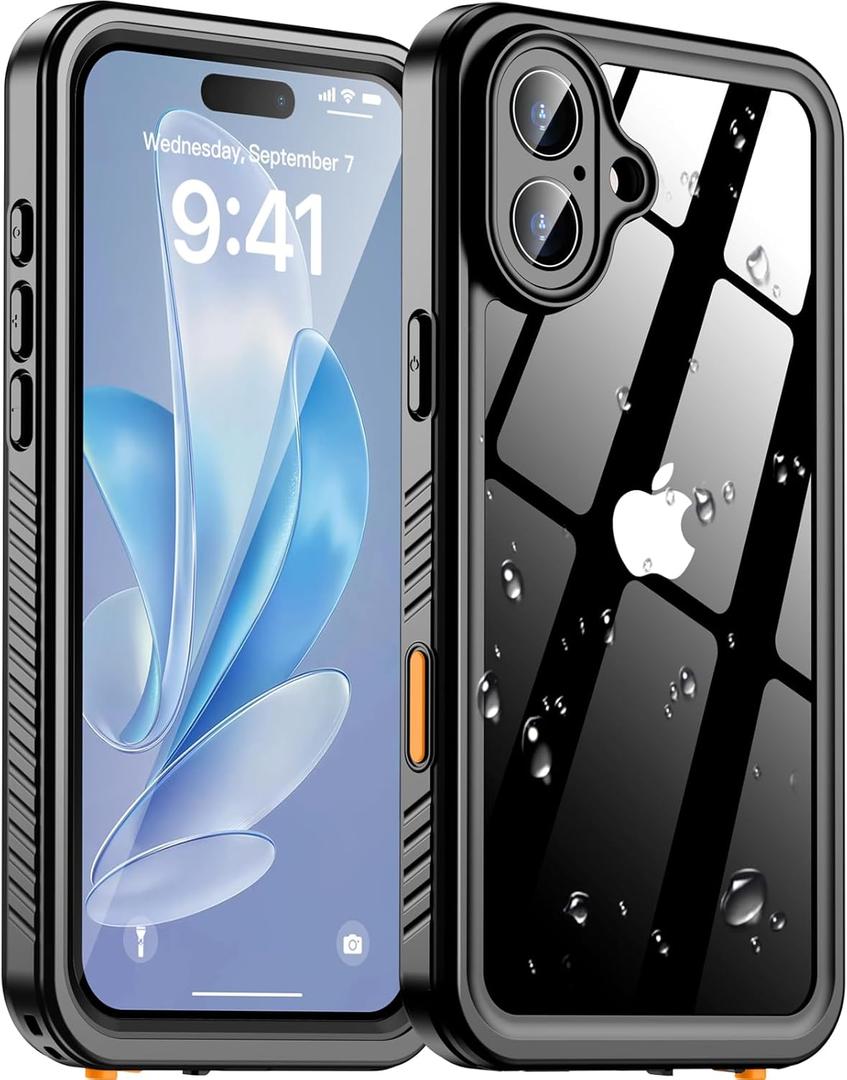Oneagle for iPhone 16 Plus Case Waterproof, [Built-in Screen Protector][IP68 Underwater][12FT Military Grade Shockproof][Dustproof][Real 360 Full Body] Protective Phone Case for iPhone 16 Plus 6.7"