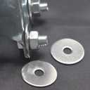 304 Stainless Fender Flat Washer Large Assortment Set for Screw Hardware Lock 75pcs (M4 M5 M6 M8 M10), with Case