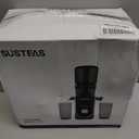 SUSTEAS Cold Press Juicer, 300W, 5.3" Large Feed Chute, 1.5L Capacity, Automatic Feeding, High Yield, Easy to Clean, Ideal for Whole Fruits & Vegetables, Black