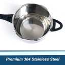 XINFU Heavy Duty 304 Stainless Steel Pressure Cooker 8.5 Quart, Serves 6-8, Standard and Fast Modes, Multi-Safety, Even-Heat Patented Base, Compatible with Gas, Electric, Ceramic and Induction Stoves