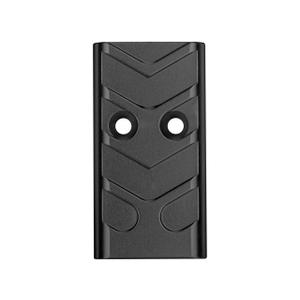 NDZ Performance Optic Cover Plate for Glock 43X & 48 – Fits MOS Slides Only, CNC Machined 6061 Aluminum, Aspis Cut, Anodized, Made in USA, Black, 1pc