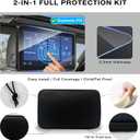 Neoprene Protective Padded Cover & HD PET Screen Protector Kit for 2021-2026 Chevy Tahoe/Suburban & GMC Yukon/Yukon XL 12.6" Rear Touchscreen, 2 Shock-Absorbing Covers + 2 Anti-Scratch Screen Films