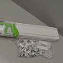 Double Curtain Track Ceiling Mount 9Ft with Saw (DIY Cuttable)