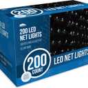 Joiedomi 200 LED Christmas Net Lights - Indoor & Outdoor Decorations, Christmas Events & Eve Night Decor, Tree & Bushes (Cool White)
