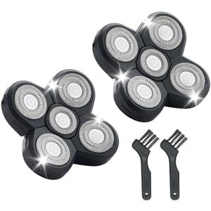 Shaver Replacement Blades Compatible with Freedom Head Shaver Kit, 5 Head Replacment Shaver Heads for Bald Men Head and Face Electric Razor Shaver Head (Heads/2PCS)