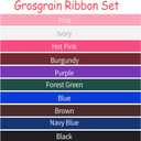 Grosgrain Ribbon 3/8 inch 20 Colors 5 Yards/Roll, Total 100 Yards Per Package for Christmas Tree, Wreath Decorations, Bow Making, Gift Wrapping, Flower Bouquet