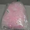 Rismart Tulle Tutu Table Skirt Cover Pink,76 H x L 190 cm