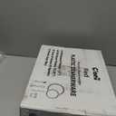 Ciaell 150 PCS Red Plastic Plates  Clear Hammered Disposable Plates with Red Rim include 50Plates, 25Forks, 25Knives, 25Spoons, 25Cups for Wedding & Party & Anniversary