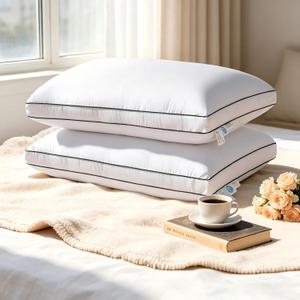 Premium Canadian Goose Down Pillow Queen Size Set of 2 Pack