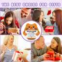 3 x Positive Crochet Animals Orange Cat, Cute Things Crochet Cat Cheer Up Gift from Son Daughter for Stepmother Mom Birthday Christmas Thanksgiving Day