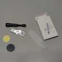 Adjustable Door Stopper, 3.07-4.45in Aluminum Door Stoppers for Bottom of Door, Matte Black Door Stop for Wall with Silicone Tip, Screw & Adhesive Installation