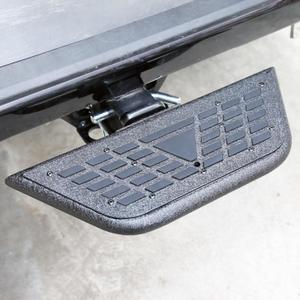 Universal Hitch Steps for Pickup Truck - Anti-Slip Solid Trailer Hitch Step for 2 Inch Receiver Hitch Accessories Rear Bumper Guard Protector for Car SUV ATV Upgraded Textured Black with Pin Lock