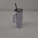 Cayman 30oz Stainless Steel Tumbler with Handle, Lid & Straw  Double Wall Vacuum Insulated Travel Mug (30 oz., White)