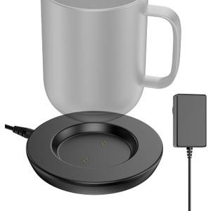 Charging Coaster 2 Compatible with Embo Temperature Control Smart Mug 2 and 1 - Mug Power Cord - Charger Dock Base for Wireless Warmer Cup Accessories (Black)
