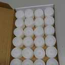 Homemory 24Pcs Flickering Flameless Candle Battery Operated, 200+Hours Fake Electric LED Tea Lights for Votive, Centerpiece Table Decorations, Wedding, Aniversary, Halloween, Christmas (Warm White Glow  White Body)