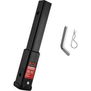 OPENROAD Trailer Hitch Extension12 inch Hitch Extender Length for 2-inch Receiver Tube Extender,5000lbs GTW,500 lbs TW,Includes 5/8'' Hitch Pin