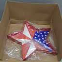 Tellingyou 13''h 4th of July Cardboard Box for Charcuterie Patriotic Star Fillable Tray Mache Candy Container Star Shape Paper Gift Box for Memorial Day Independence Day Patriotic Party