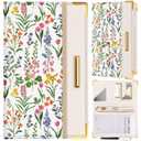 Slohif Server Book for Waitress Cute Serving Books with Zipper Pocket Accessories Leather Server Check Book Restaurant Waiter Server Booklet Organizer Ticket Book Holder Floral Simple